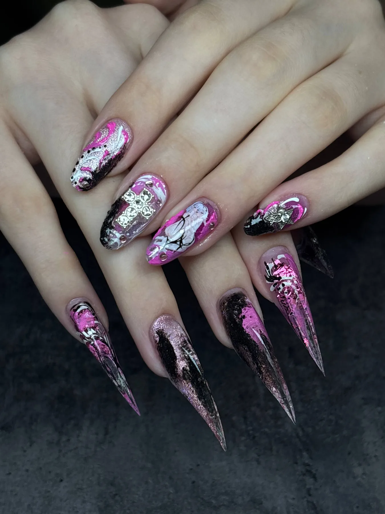 Работа Nail Apokalipsis — маникюр, наращивание и сложный дизайн, фото 35